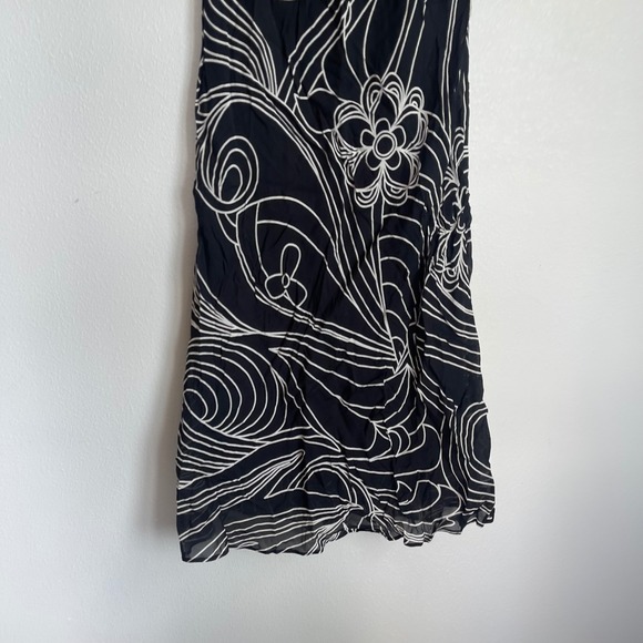 Vintage Y2K Cartise Print Sleeveless Boatneck Midi Dress - Picture 5 of 8